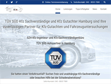 Tablet Screenshot of kfz-gutachtenzentrale.de